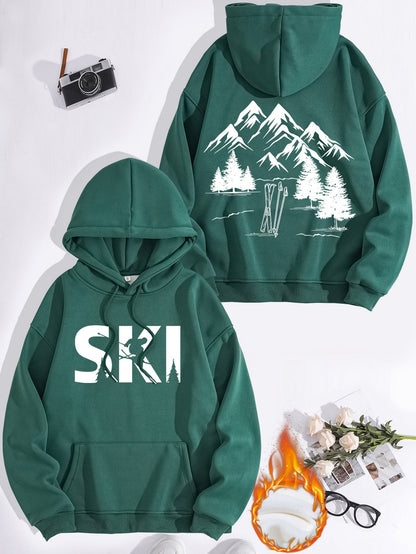Damen Kapuzenpullover Ski-Design Gemütlich Norvielle