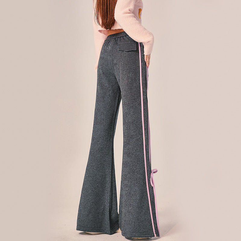 Damen Freizeitpants Weit mit Bindebändern Norvielle
