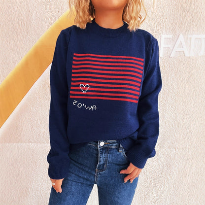 Damen Sweatshirt Grafik-Print Norvielle