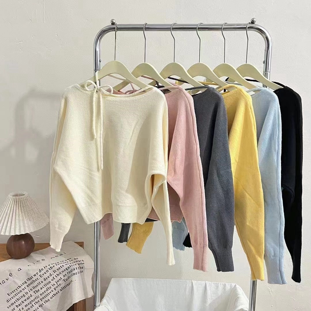 Damen Pullover Weich Norvielle Lässig Dekoratives Halsband