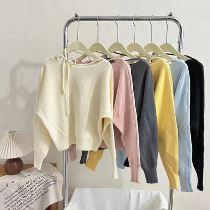 Damen Pullover Weich Norvielle Lässig Dekoratives Halsband