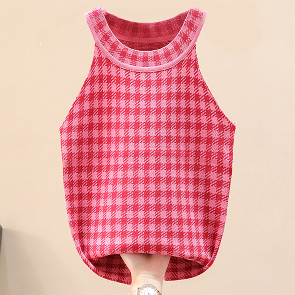 Damen Sporttanktop Karomuster Norvielle