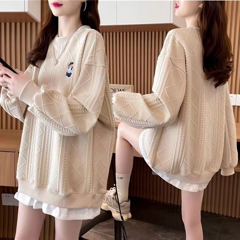 Damen Strickpullover Zopfmuster Weich Norvielle - Norvielle