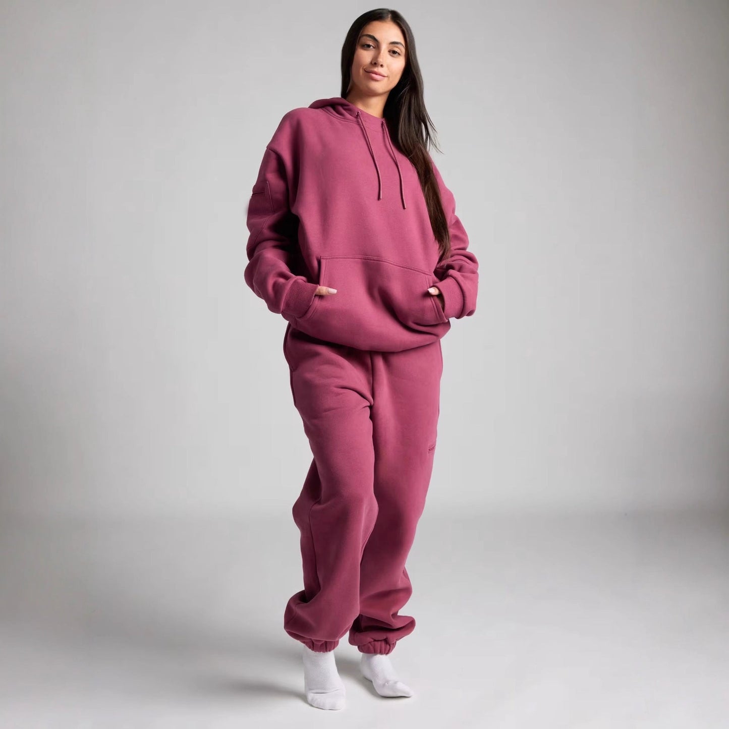 Damen Hoodie mit Schlafmaske Weich Norvielle