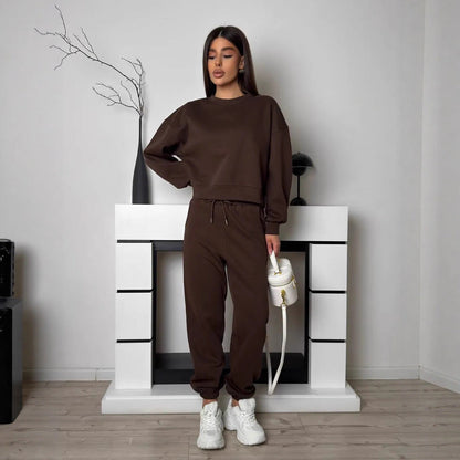 Damen Sweatanzug Komfort Norvielle Hoch Bündchen - Norvielle