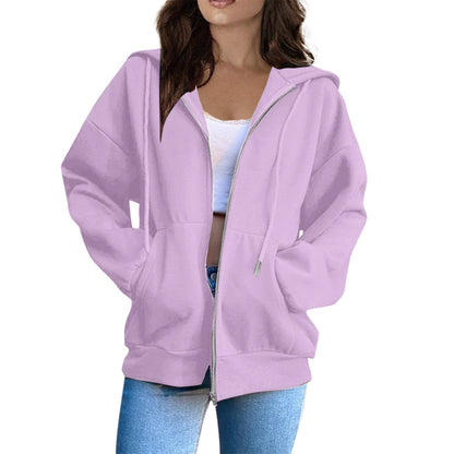 Damen Oversized Kapuzenjacke Gemütlich Norvielle