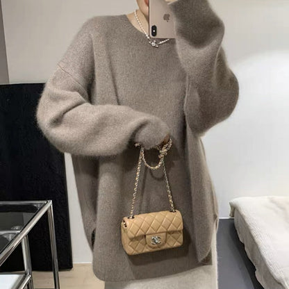 Damen Oversized Pullover Weich Norvielle