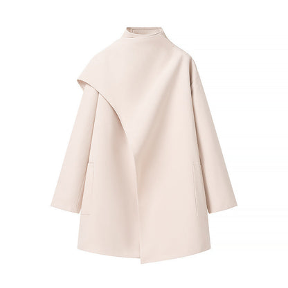 Damen Überjacke Asymmetrisch Praktische Taschen Norvielle