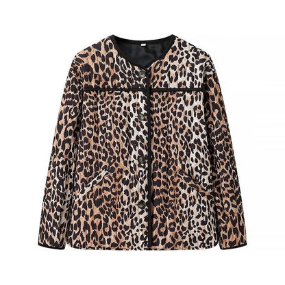 Damen Leopardenmuster Jacke Modisch Norvielle