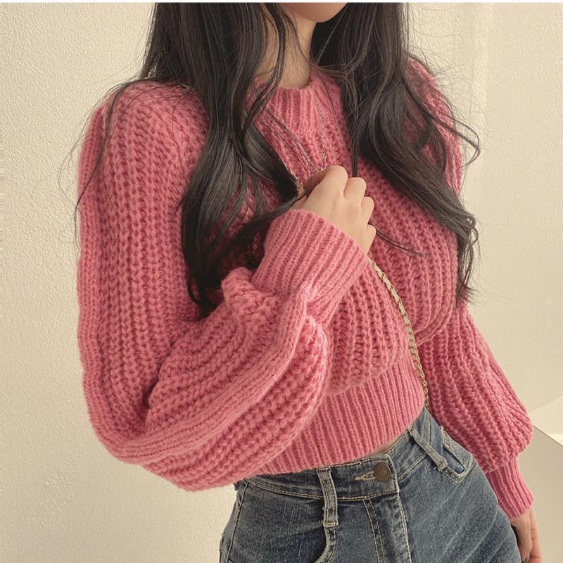 Damen Strickpullover Weiches Material Rippenmuster - Norvielle
