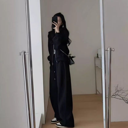 Damen Oversized Hoodie Set Baumwolle Lässig