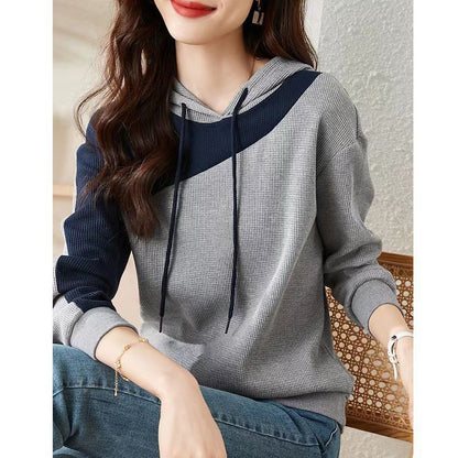 Damen Hoodie Strukturiertes Design Norvielle