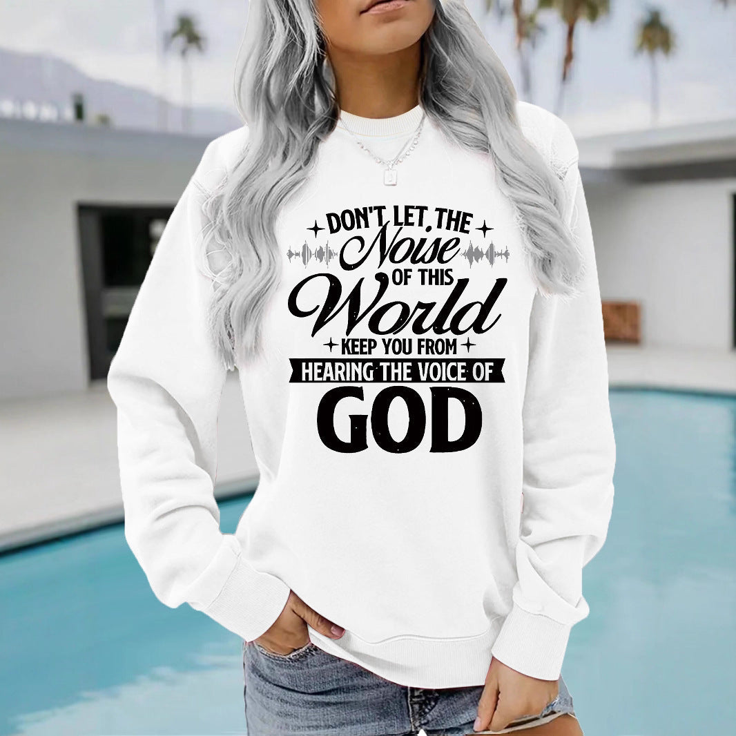 Damen Sweatshirt Bequem Inspirierender Aufdruck Norvielle