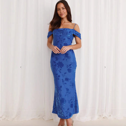 Damen Etuikleid mit Trägern Florales Design