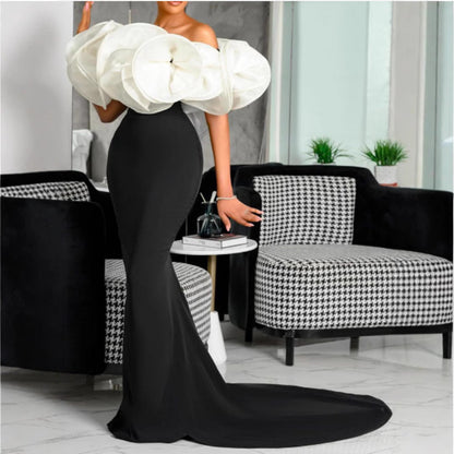 Damen Mermaid-Kleid mit Statement-Oberteil Norvielle