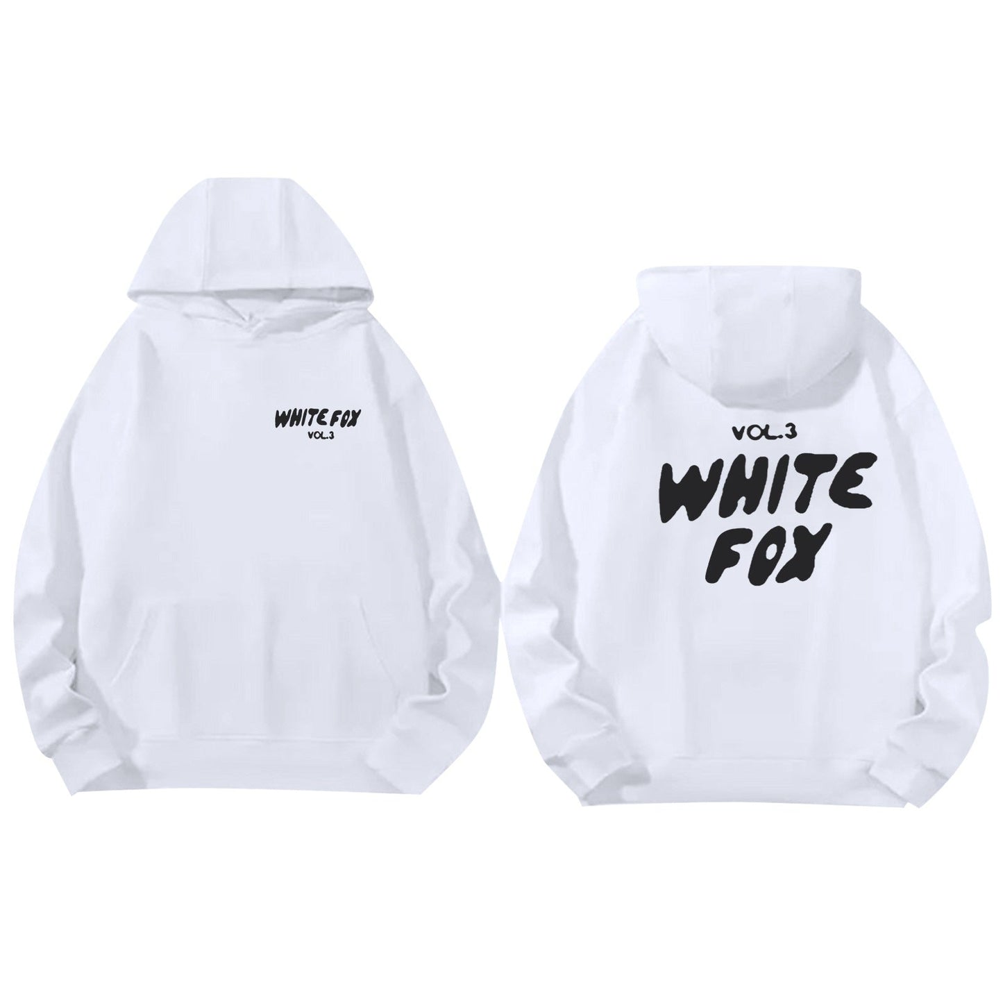 Herren Kapuzenpullover Streetwear Lässig Weiß