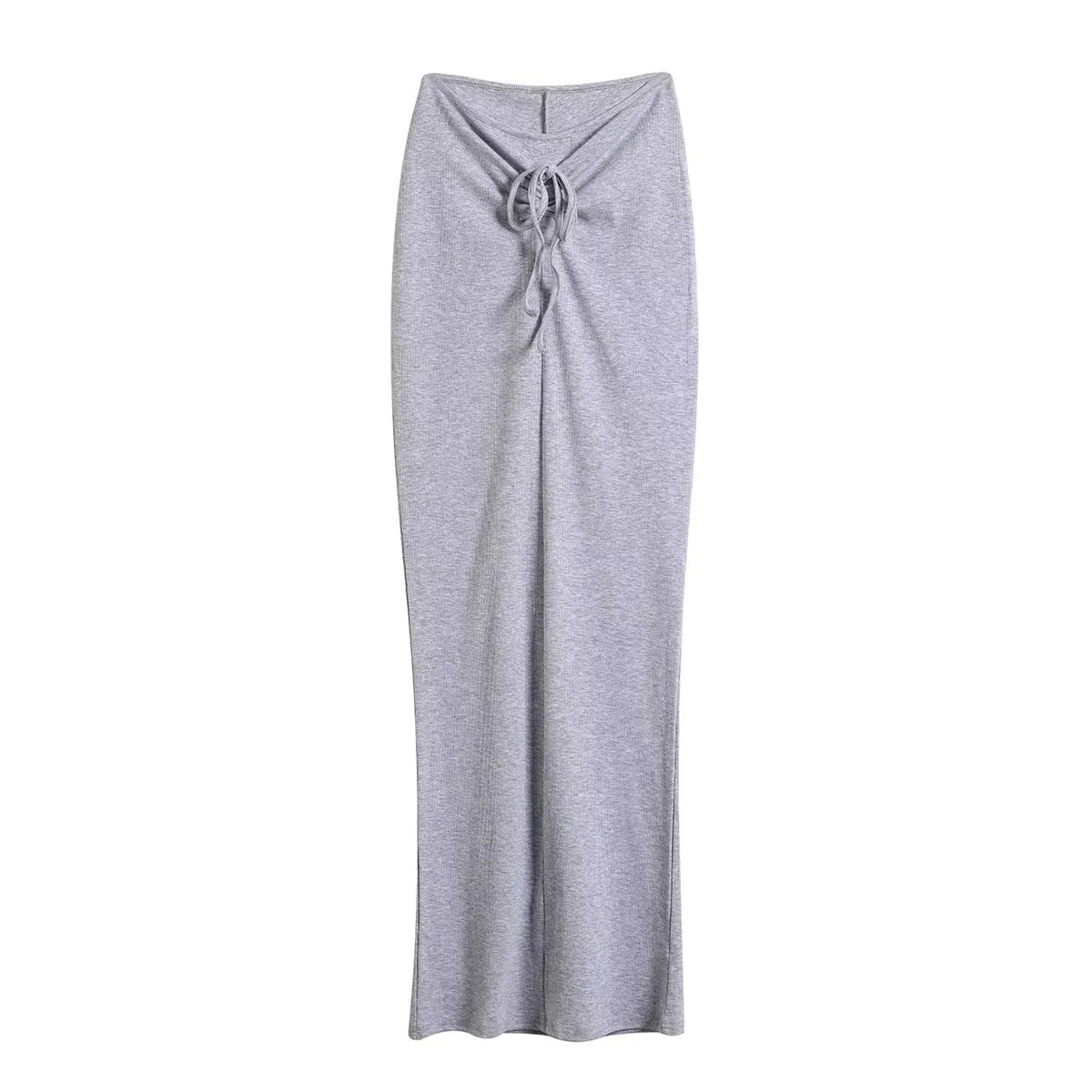 Damen Maxi-Rock Jersey Knoten-Design