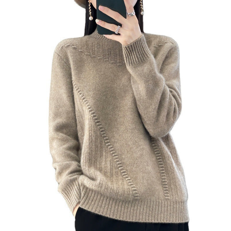 Damen Strickpullover Asymmetrisch Norvielle