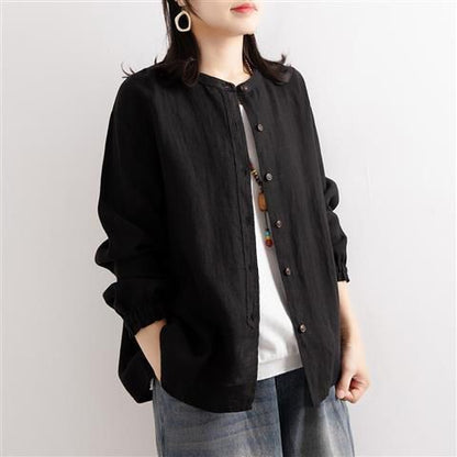 Damen Bluse Lockere Passform Knöpfe Norvielle