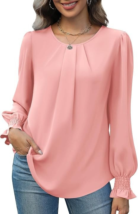 Damen Bluse Puffärmel Norvielle Elegantes Design