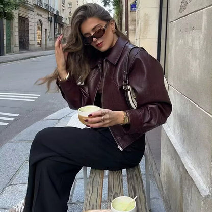 Damen Lässige Jacke Elastisch Mit Hochschließendem Kragen Schwarz - Norvielle