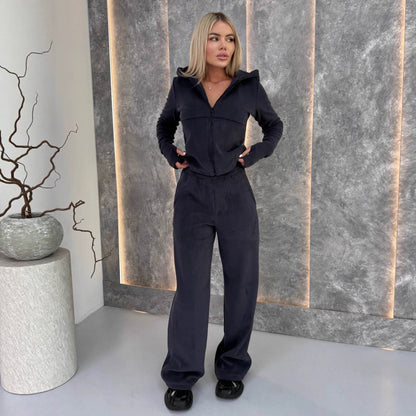 Damen Fleece-Jumpsuit mit Reißverschluss