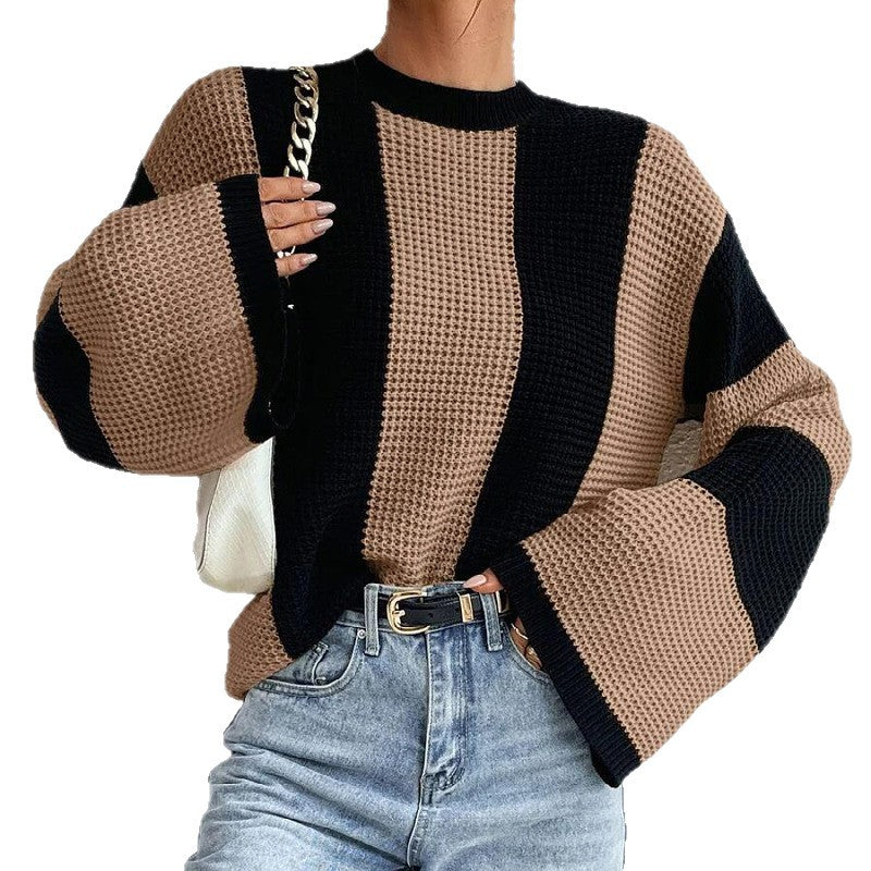 Damen Oversized Strickpullover Atmungsaktives Design Norvielle
