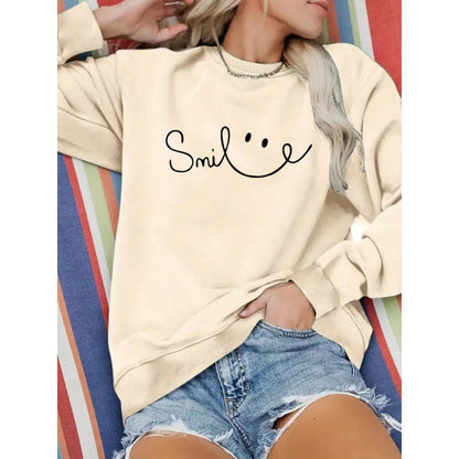 Damen Sweatshirt Lässiger Schriftzug Komfort Norvielle