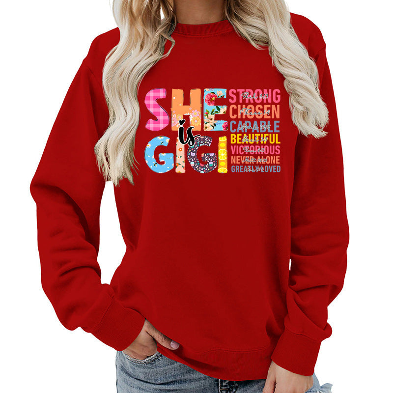Damen Sweatshirt Inspirierendes Text-Design Norvielle