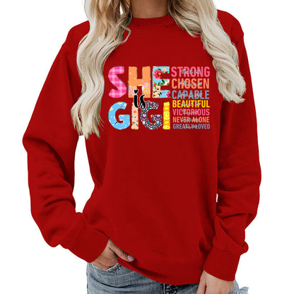 Damen Sweatshirt Inspirierendes Text-Design Norvielle