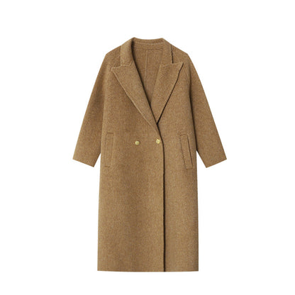 Damen Wollmantel Doppelter Knopfleiste Warm Elegante