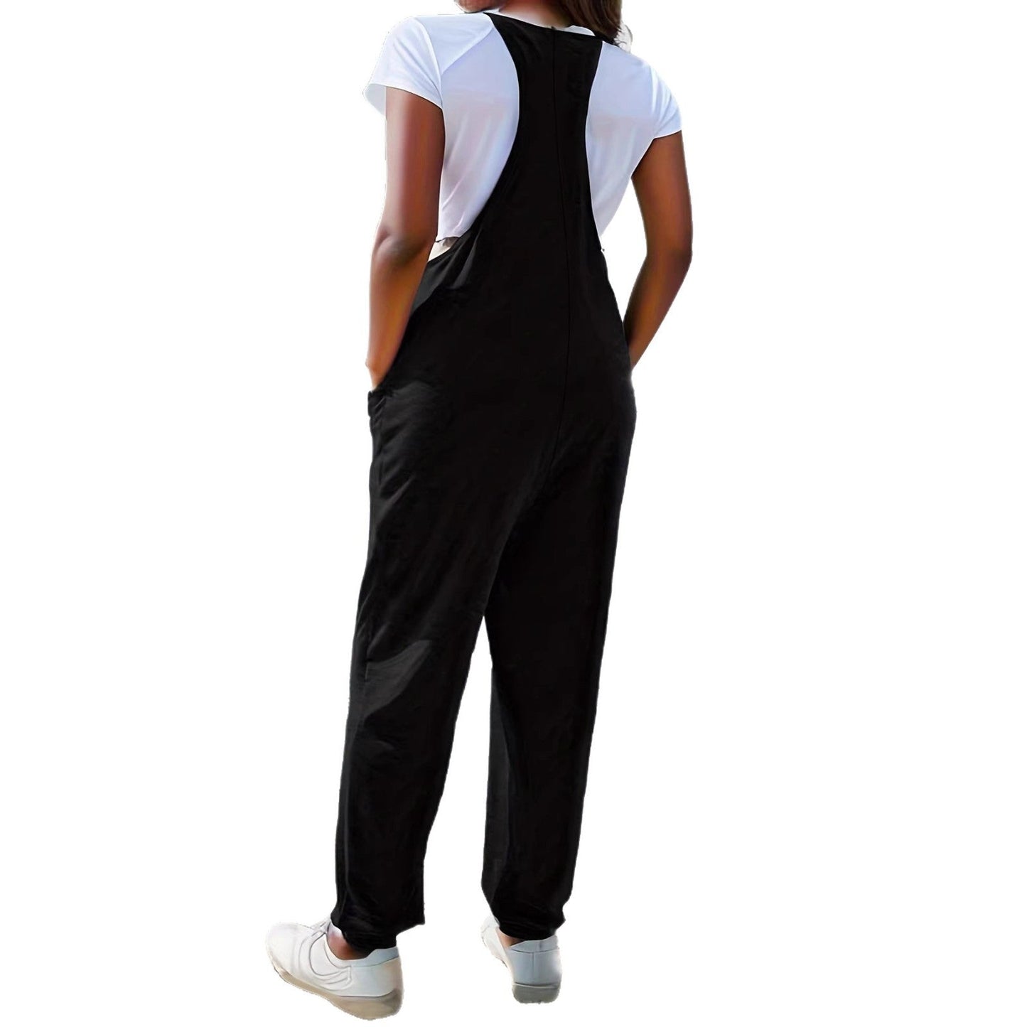 Damen Jumpsuit Komfort Passform Praktische Taschen Norvielle