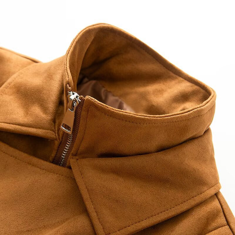 Damen Übergangsjacke Asymmetrisch Bequem