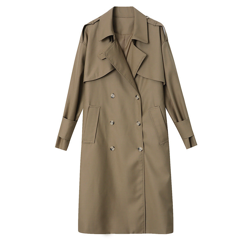 Damen Trenchcoat Klassischer Schnitt Gürtel Norvielle