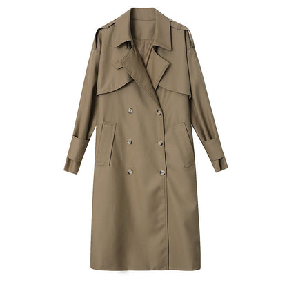 Damen Trenchcoat Klassischer Schnitt Gürtel Norvielle