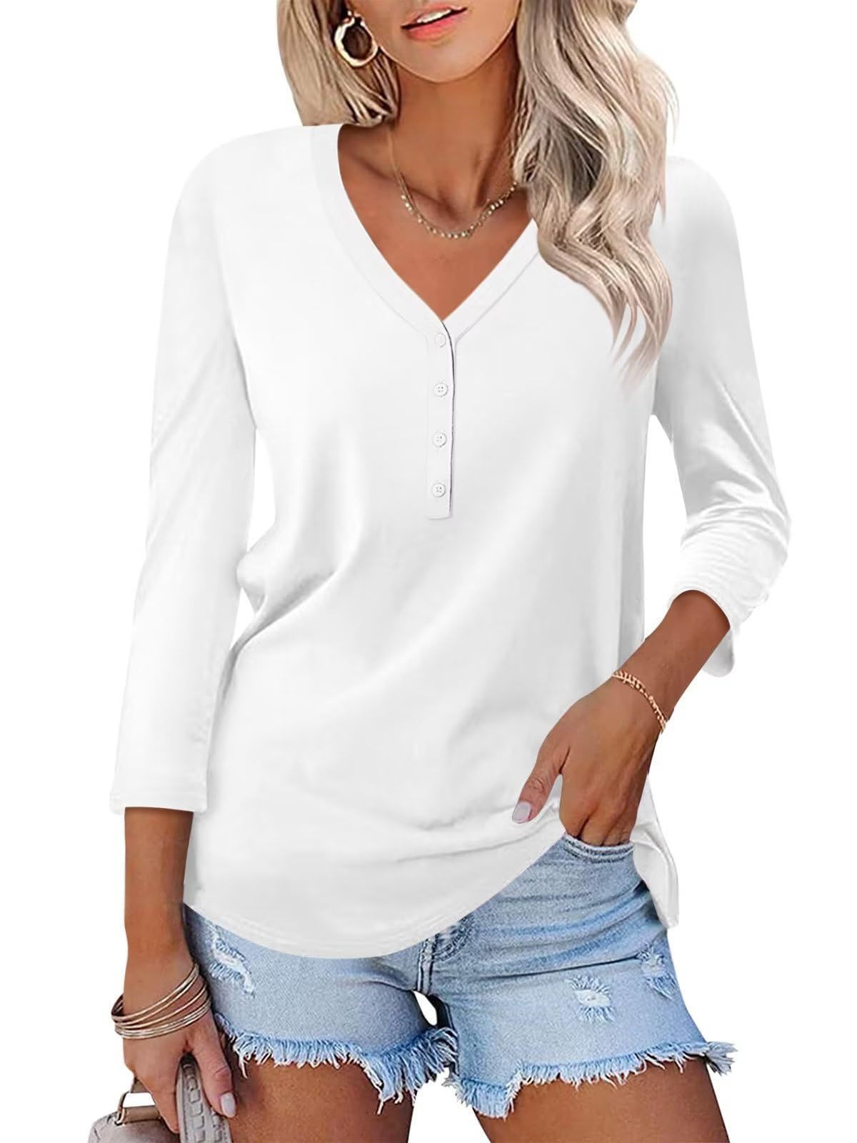 Damen Langärmliges V-Ausschnitt Shirt Norvielle wird zu:
Norvielle