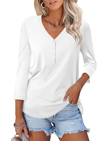 Damen Langärmliges V-Ausschnitt Shirt Norvielle wird zu:
Norvielle