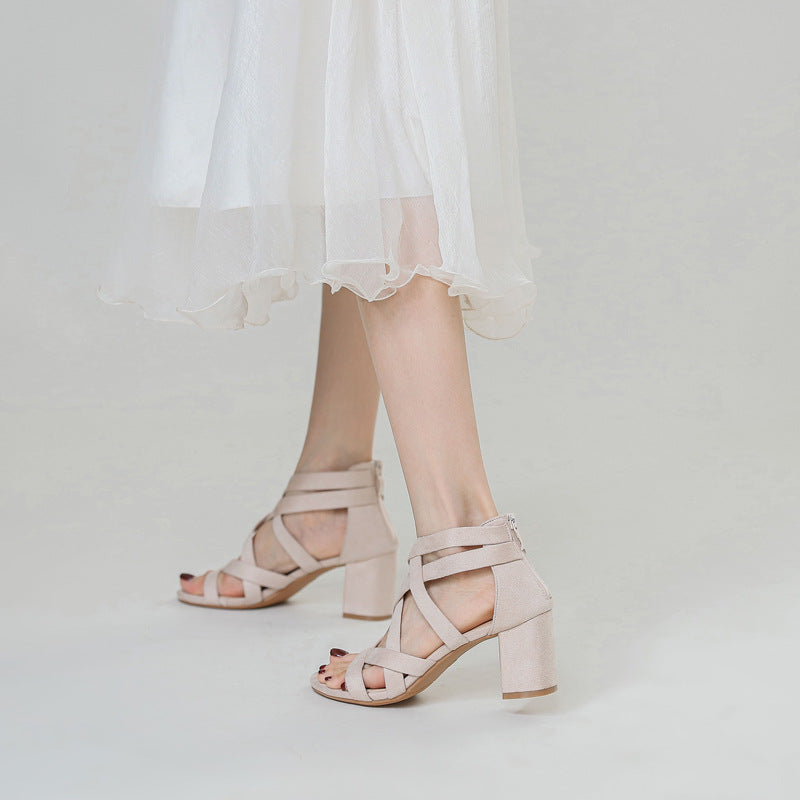 Damen Sandalen Komfort Blockabsatz Norvielle