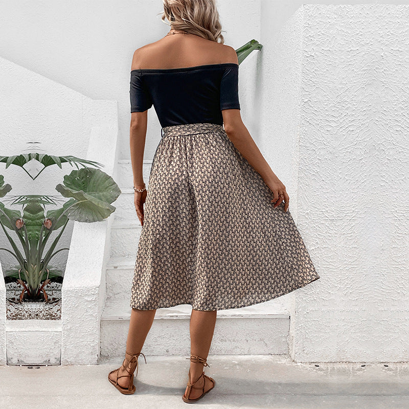 Damen Wickelkleid Tailliert A-Linie Norvielle