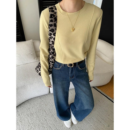 Damen Strickpullover mit Schal Dekorativ Norvielle