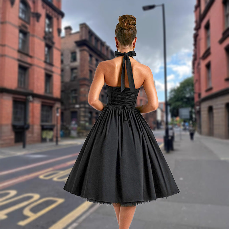 Damen Abendkleid Schulterfrei Voluminöser Rock Norvielle