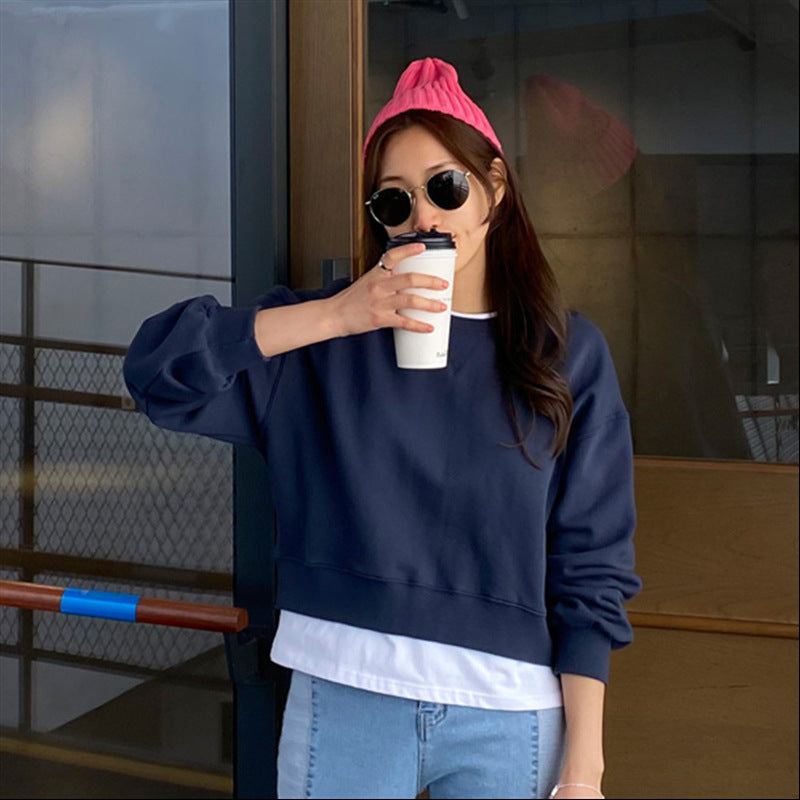 Damen Sweatshirt Lässig Voluminöse Ärmel Norvielle
