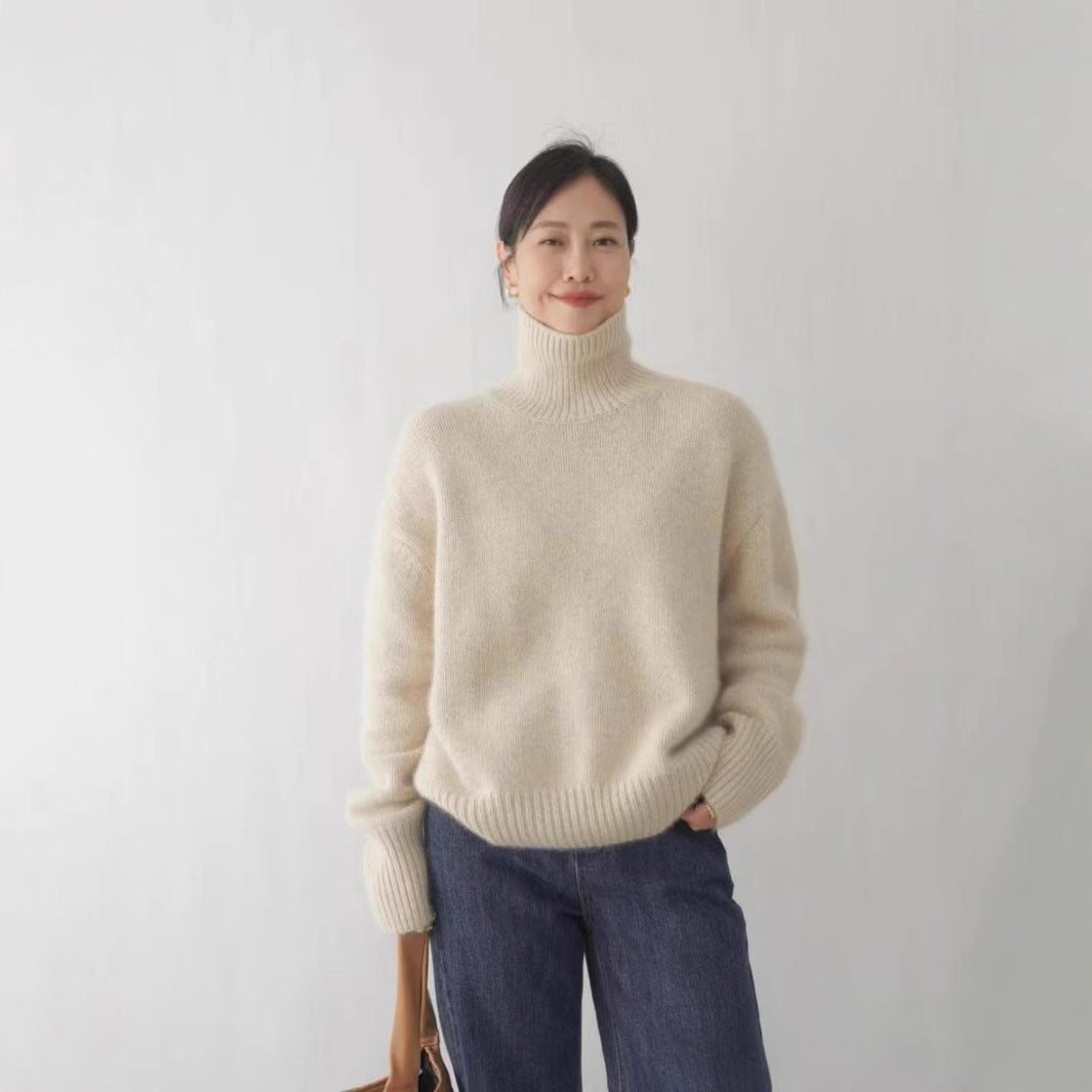 Damen Rollkragenpullover aus Wolle Norvielle