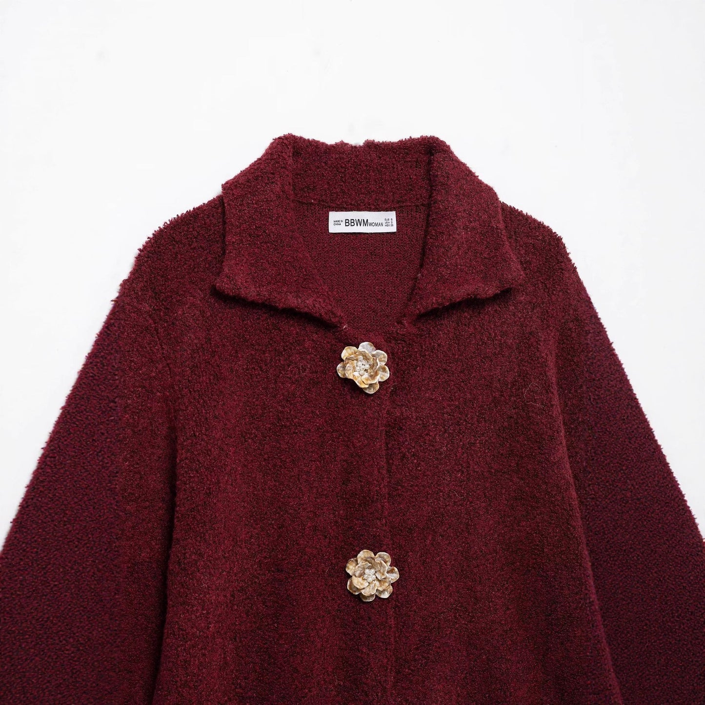 Damen Fleecejacke Kuschelig Knopfleiste Norvielle