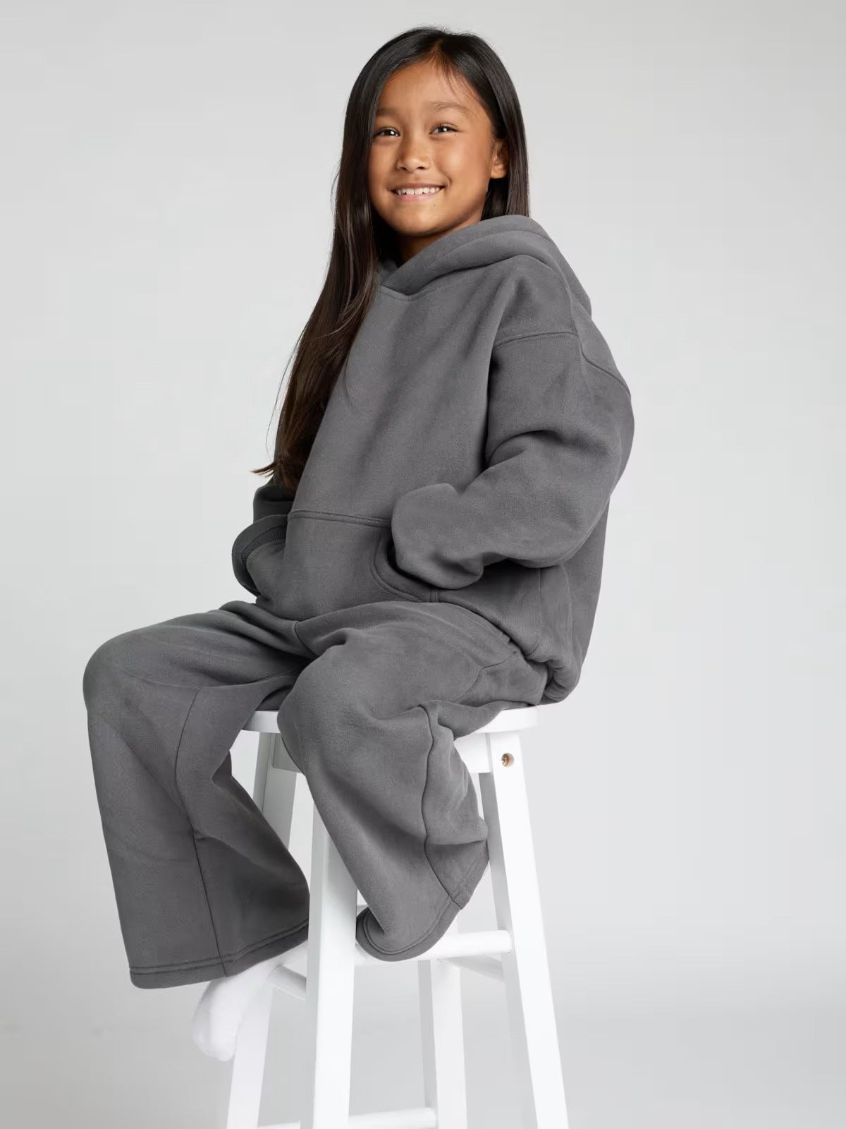 Damen Fleece-Loungewear-Set Entspannt Norvielle
