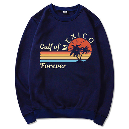 Damen Sweatshirt Tropisches Grafikdesign Baumwolle Modern
