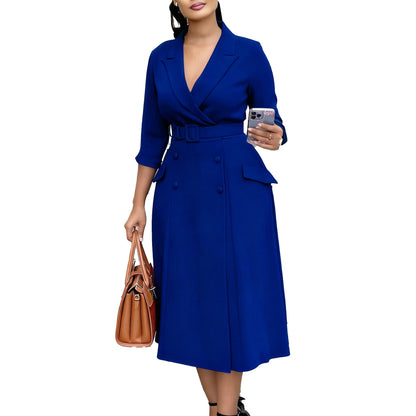 Damen Blazerkleid Tailliert Elegant