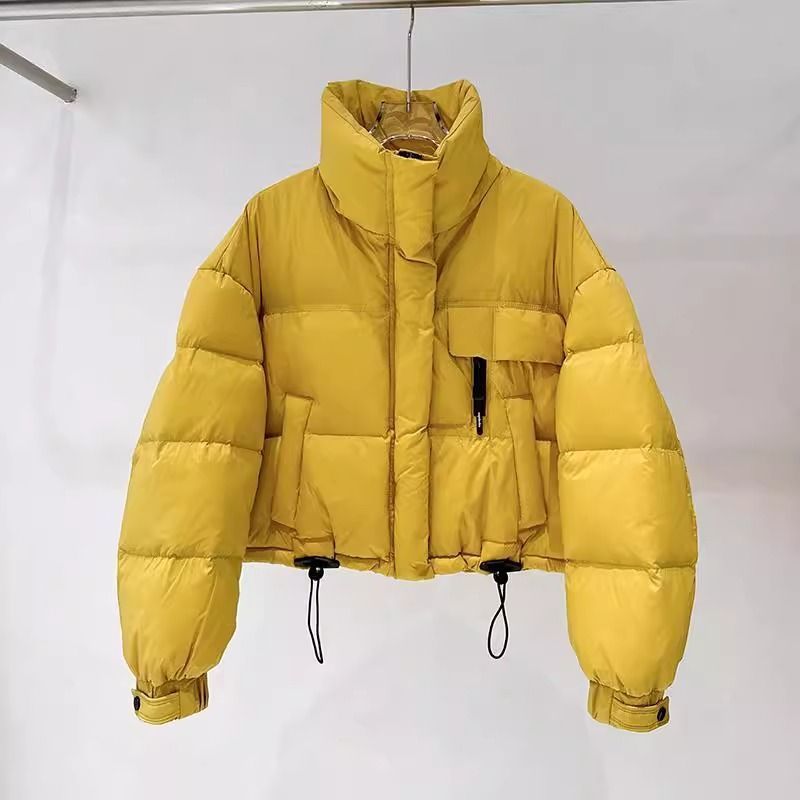Damen Daunenjacke Kurz Warm Hochkragen Norvielle - Norvielle