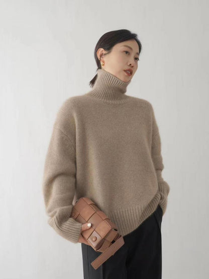 Damen Rollkragenpullover aus Wolle Norvielle