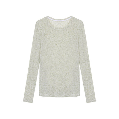 Damen Langarm-Shirt aus Baumwolle Norvielle
